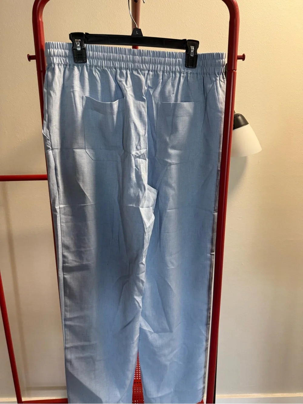 Men's Light Blue Drawstring Lounge Jogger Pants